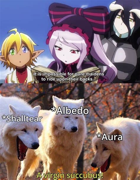 Huh No Way Albedo Overlord Anime Funny Albedo Anime Memes