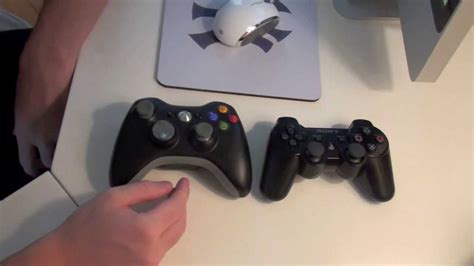 Xbox 360 Vs Ps3 Controllers Youtube