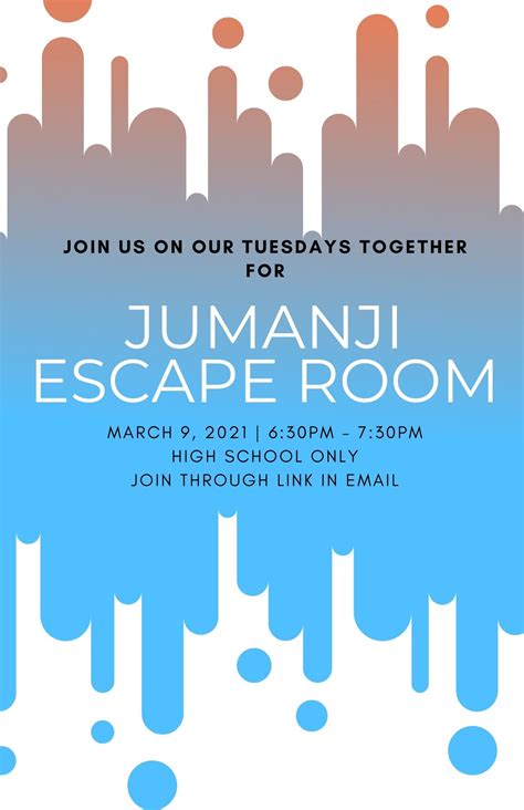 Get information on 2020 ap exam dates and the full ap schedule from the experts at the princeton review. March 9th-Together Tuesday - JUMANJI ESCAPE ROOM | Franklin School of Innovation