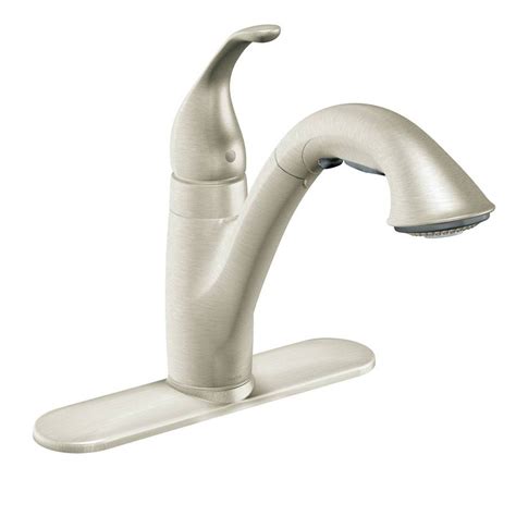In fact, the faucet is an appliance that is used the most times during the day in your. Shop Moen Camerist Stainless 1-Handle Pull-Out Kitchen ...