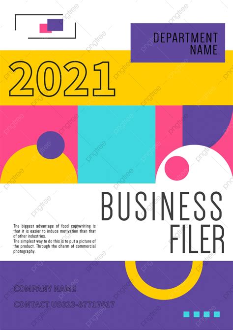 Colorful Abstract Business Poster Template Download On Pngtree