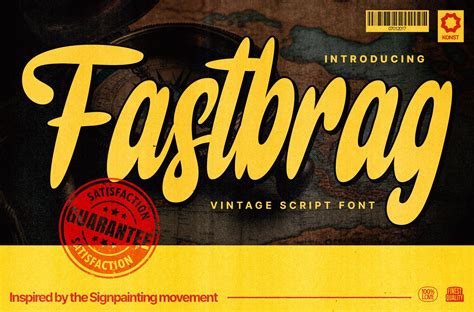 Fastbrag Vintage Script Fonts Script Fonts ~ Creative Market