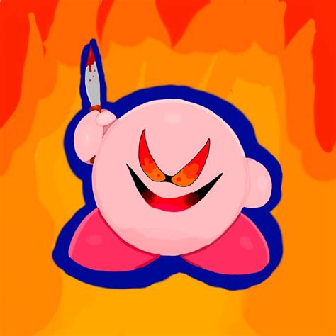 Evil Kirby Fanart Just Wanna Horrify All Of You Kirby