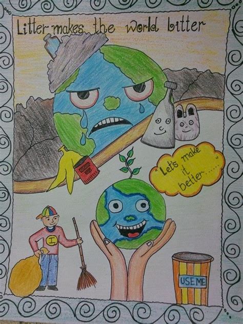 Cleanliness Drawing Earth Drawings Drawing Competition Save Earth