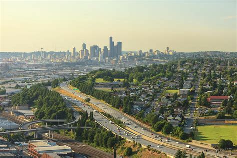 Aerial View Of Seattle Washington Photograph By Stuart Westmorland