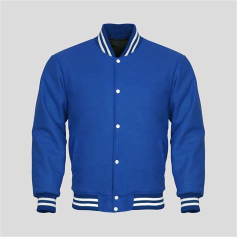 Complete Wool Blue Varsity Jacket Clothoo