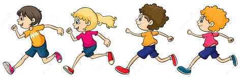 Boys And Girl Running Stock Vector Illustration Of Field 43387317
