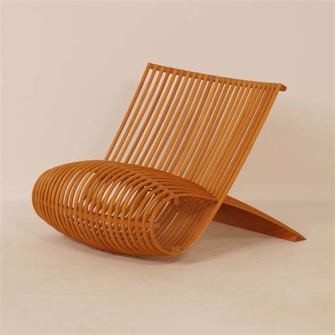 Chaise Vintage Wooden Chair De Marc Newson Pour Cappellini 1992