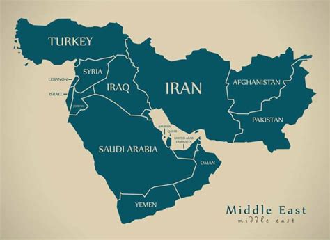 Asia Occidental Mapas Y Más Información Sobre Oriente Medio