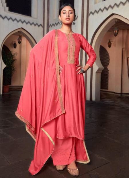 Pink Colour Latest Fancy Designer Heavy Festive Wear Cotton Silk Worked Stylish Salwar Suit