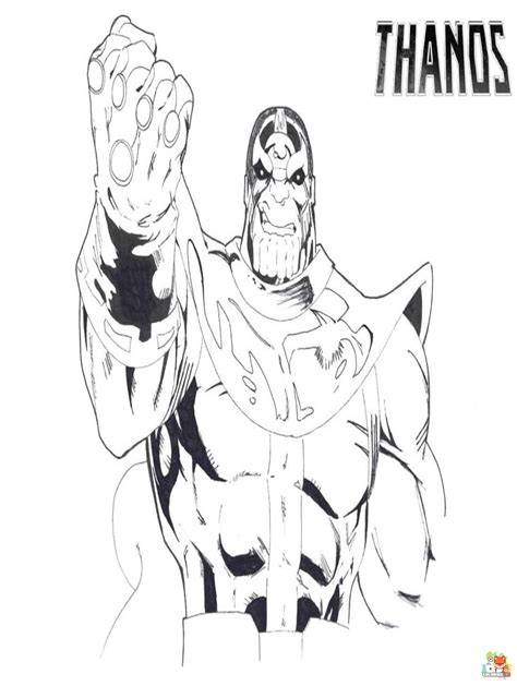 Discover The Excitement Of Thanos Coloring Pages Coloringkiz