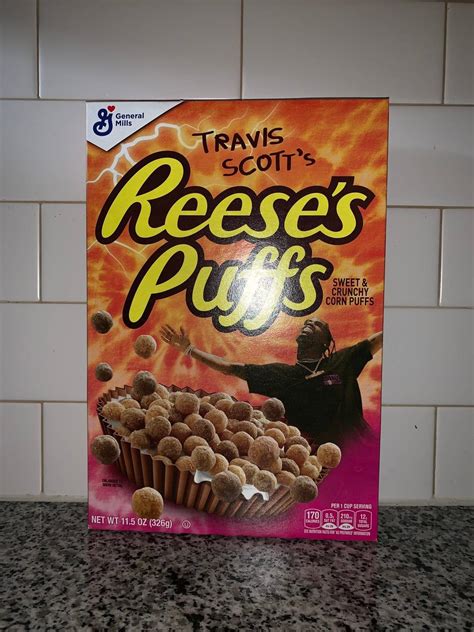 Travis Scott Travis Scott Reeses Puff Cereal 1 Box Grailed