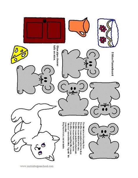 Printable Coloring Page Flannel Stories For Preschoolers Little Mouse
