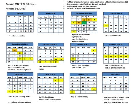 20 21 Calendar Adopted 8 12 2020 Pdf Holidays Observances
