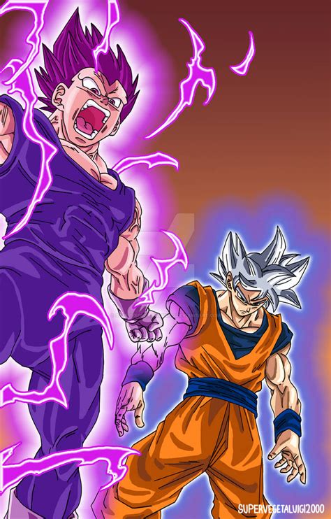 Ultra Instinct Goku And Ultra Ego Vegeta By Supervegetaluigi2000 On