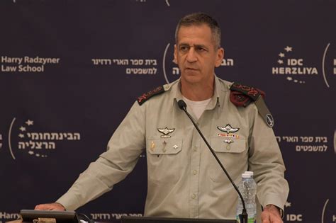 Idf Chief Warns Israelis The Next War Will Hit Our Home Front
