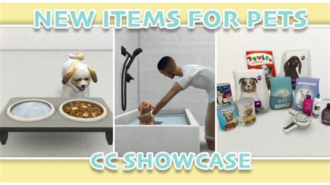 Water Bowls And Dog Baths 🐶🐱 The Sims 4 Pets Cc Showcase Links Youtube
