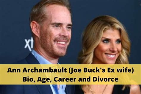 Ann Archambault Joe Buck’s Ex Wife Bio Age Career And Divorce