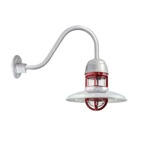 It originally would have had an enamel shade on the end at one time. Brisbane Gooseneck Light, Outdoor Uplight | Barn Light ...