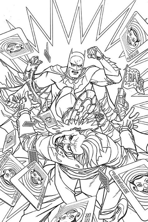 Batman and joker coloring page. Pin by Julie Coles on Coloring pages | Batman coloring ...