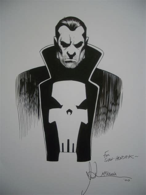 Punisher Sketch Inked By Mark Mckenna In Sven Hendrik Ms Marvel Art