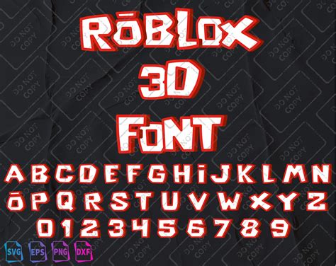 Roblox Game Font Svg Roblox Ttf Roblox Alphabet Fuente De Etsy Images