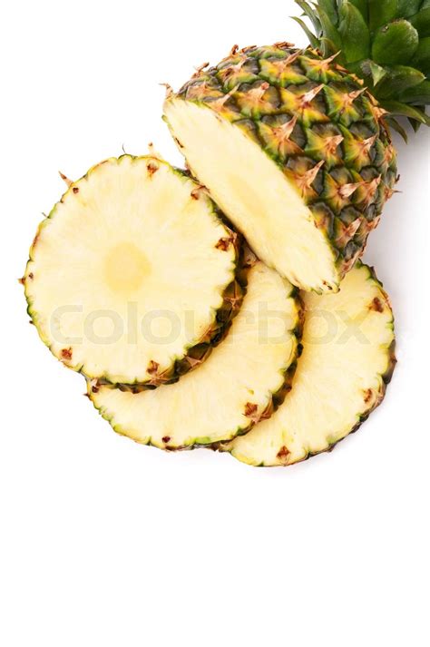 Fresh Pineapple Stock Image Colourbox