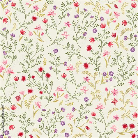 Floral Seamless Pattern Flower Background Floral Seamless Texture