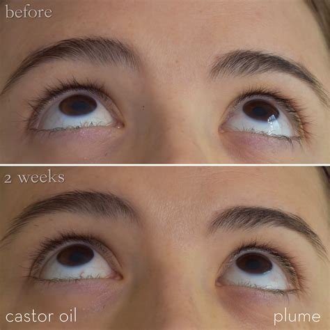 castor oil eyelashes before after