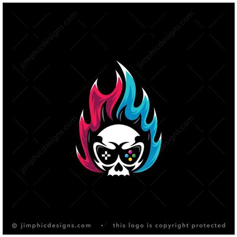 Gaming Skull Logo Jimphic Designs