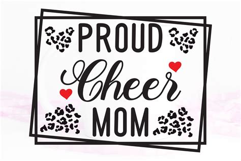 Proud Cheer Mom Svg Cheer Mom Cut File Graphic By Sbdigitalfile