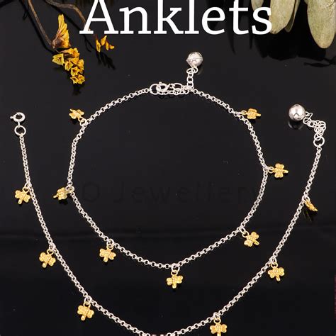 Buy Womens Silver Anklets Payal Toe Rings Online Bridal Anklets — Ko