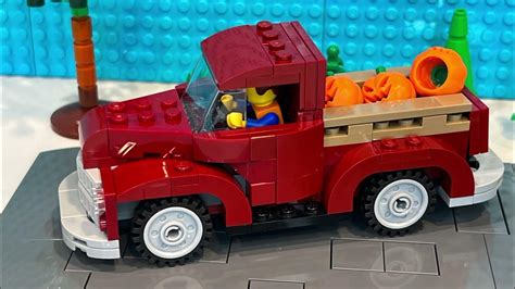 Custom Old Red Farm Truck For My Lego Farm Comparison To The Winter