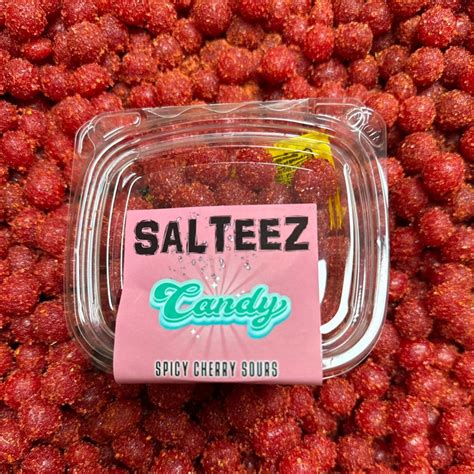 Salteez Candy Spicy Cherry Sours Free Shipping