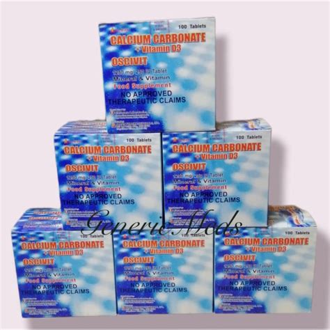 Calcium Carbonate Vitamin D3 Oscivit 100 Tablets Shopee Philippines