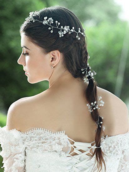 Yean Wedding Hair Vine Long Bridal Headband Hair Accessories For Bride