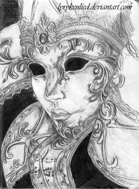 Venetian Mask Drawing