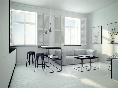 Ultra Minimal Apartment Design Interior Design Ideas