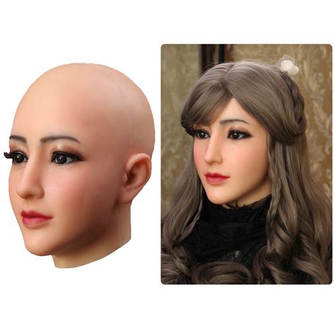 Avi Realistic Silicone Mask Female Full Headwear For Crossdresser Halloween Ebay