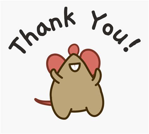 Thank You Cartoon Free Transparent Clipart Clipartkey