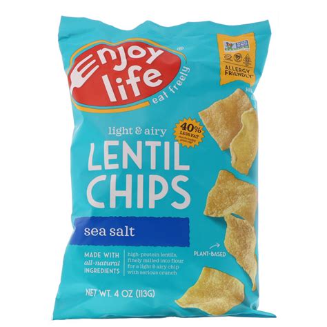 Light And Airy Lentil Chips Sea Salt 4 Oz 113 G Ebay