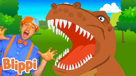 Dinosaur Song Blippi Animals For Kids Animal Cartoons Blippi