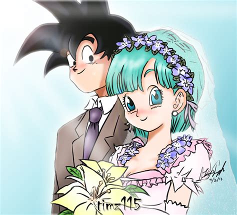 Goku X Bulma Marriage By Timz115 On Deviantart