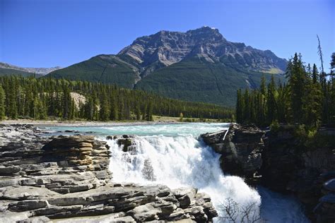 Free Download Hd Wallpaper Waterfalls Athabasca Falls Canada