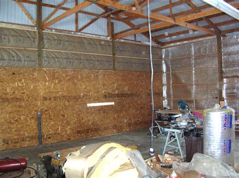 Once finished, the most common applications are fiberglass batts and blown insulation. Pole barn insulation - Yesterday's Tractors