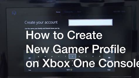 How To Create New Gamer Profile On Xbox One Console Youtube