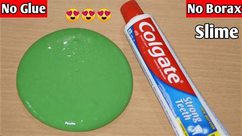 Diy Toothpaste No Glue No Borax Slime L How To Make Slime Without Glue