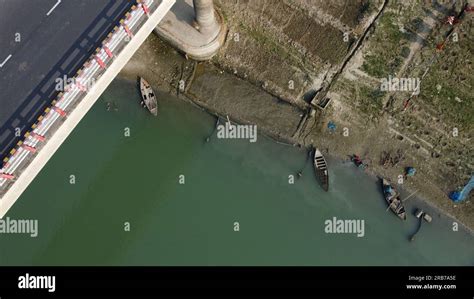 River Side Drone Footage Stock Photo Alamy
