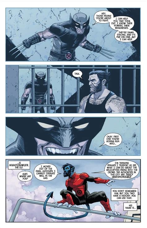 Wolverine Nightcrawler Combat Tactic Nightcrawler Comic