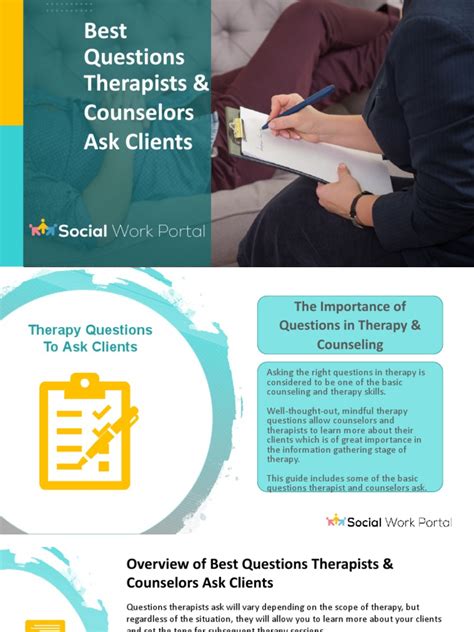 Best Questions Therapists And Counselors Ask Clients Pdf